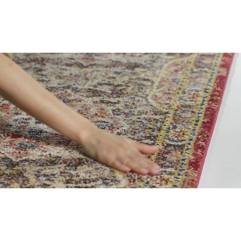 Bijar BIJ648 Power Loomed Area Rug Brown / Rust 4' X 6' - Safavieh.