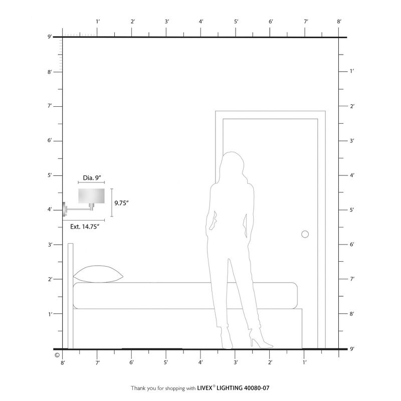Livex Lighting 1 - Light Wall Light in  Bronze/Antique Brass