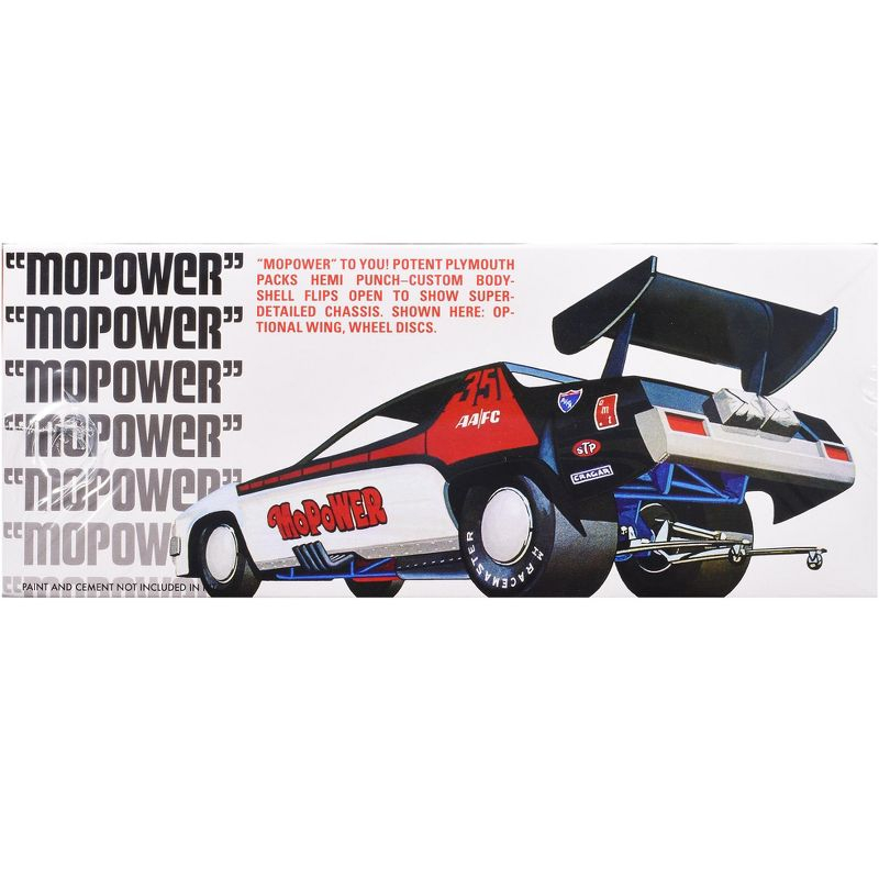 Skill 2 Model Kit Plymouth Funny Car "Mopower" 1/25 Scale Model by AMT