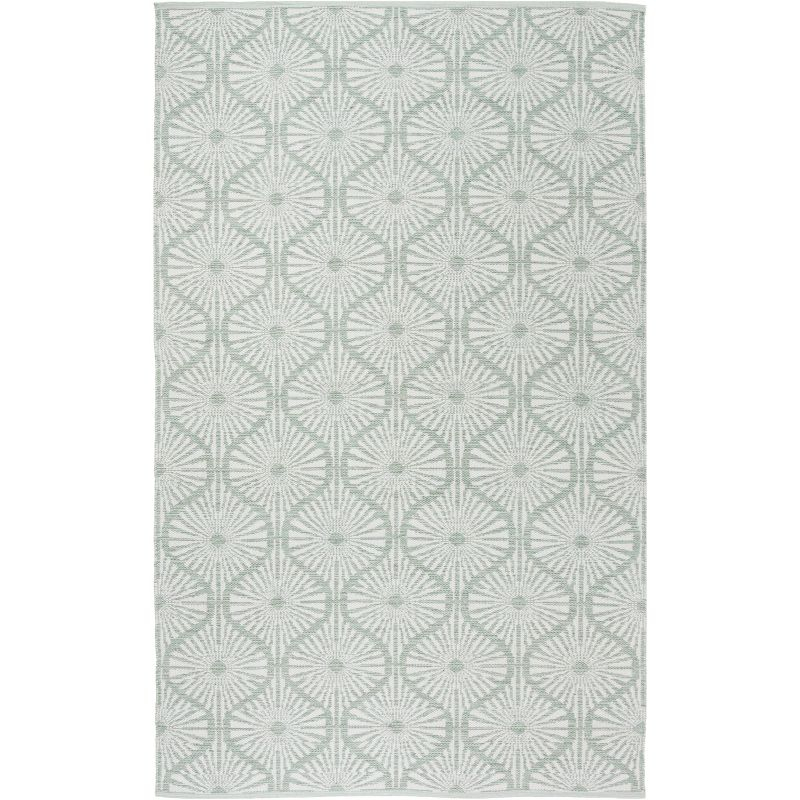 Montauk MTK606 Hand Woven Indoor Area Rug - Light Green/Ivory - 5'x8' - Safavieh