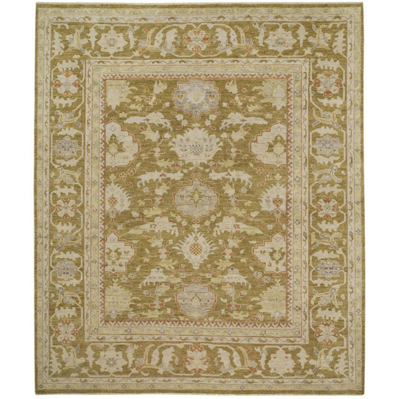 Sultanabad SUL1077 Hand Knotted Area Rug - Green - 8'x10' - Safavieh.