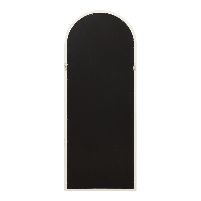 Kate and Laurel Gilcrest Arch Wood Windowpane Mirror, 18x47, White