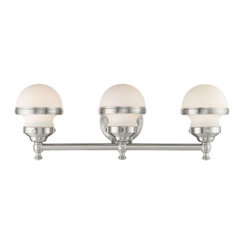 Livex Lighting Oldwick 3 - Light Vanity in  Brushed Nickel