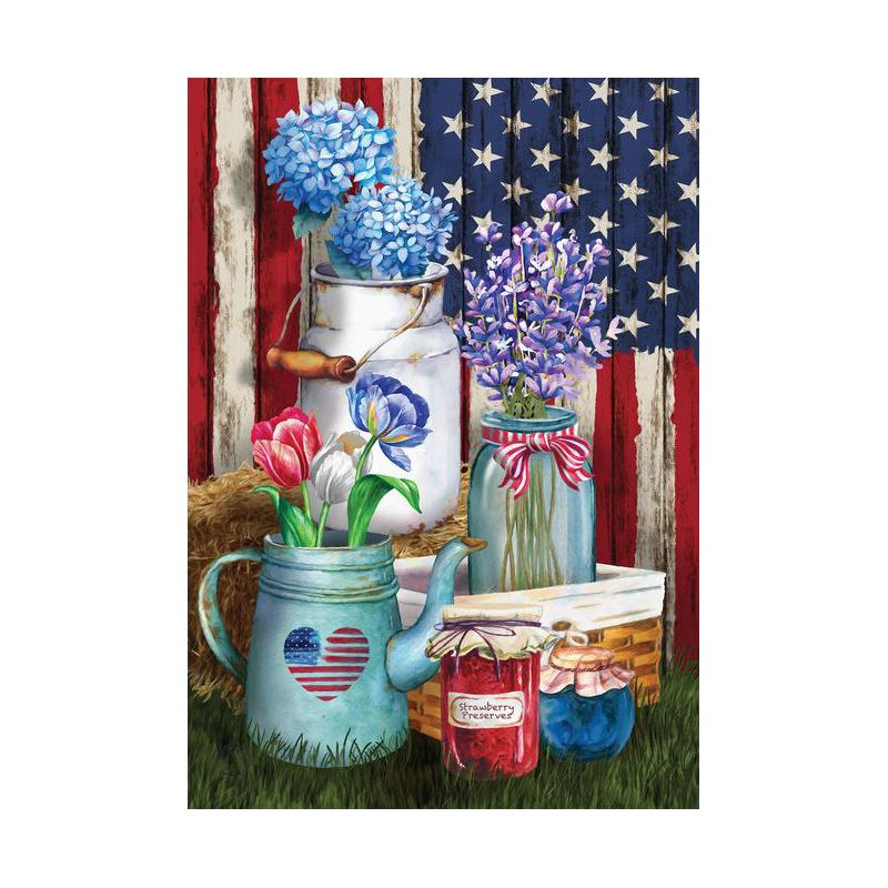 Briarwood Lane Summer Garden Flag 12x18 For Outdoor American Picnic Rustic For Summer Garden Flag Flags For Outside