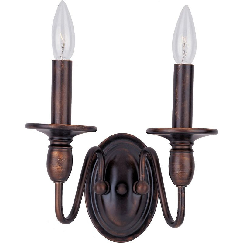 Maxim Lighting Towne 2 - Light Wall Light in  Oil Rubbed Bronze