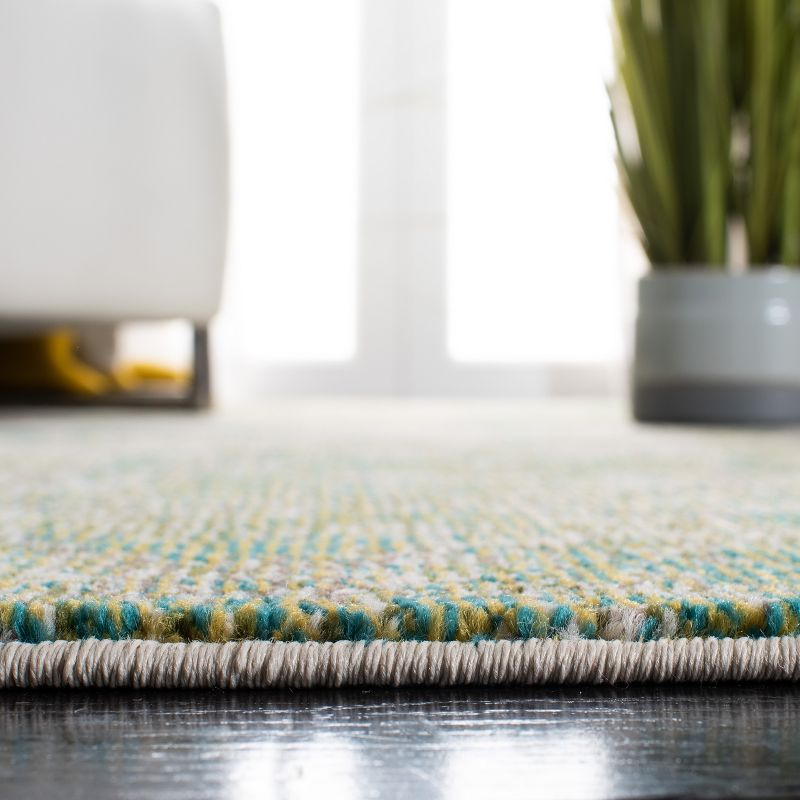 Madison MAD499 Power Loomed Indoor Accent Rug - Green/Ivory - 3'x3' - Safavieh