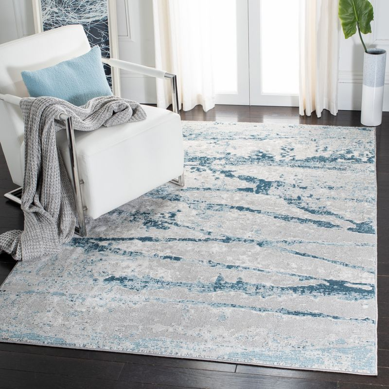 Meadow MDW560 Power Loomed Area Rug - Light Grey/Blue - 8'x10' - Safavieh.