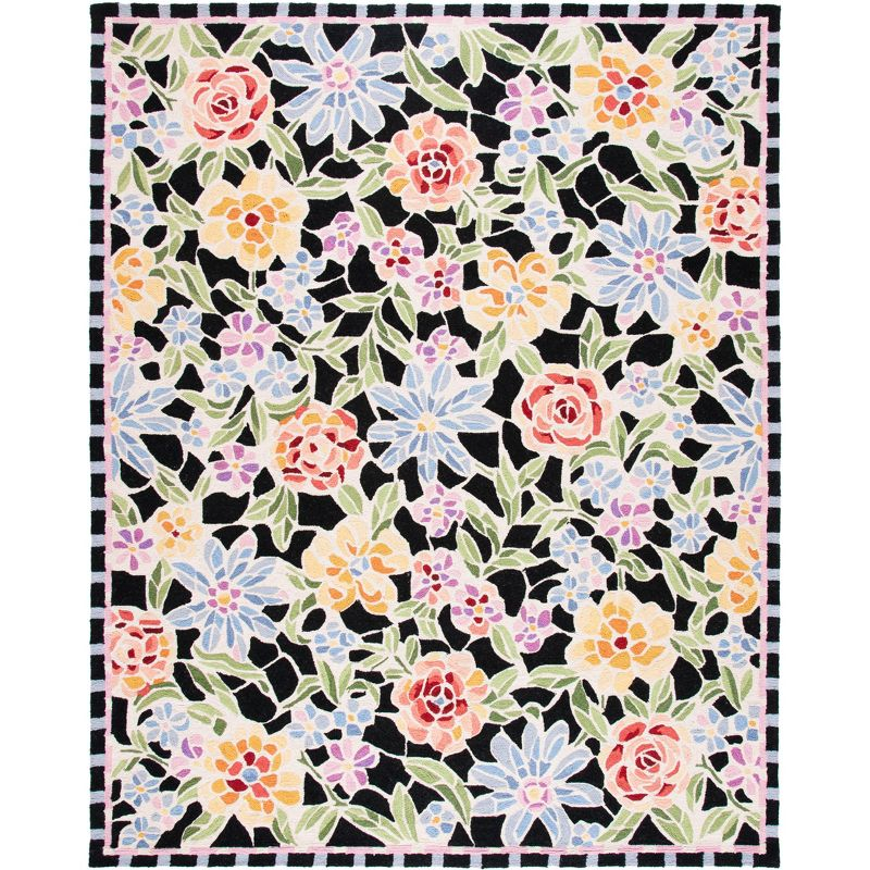 Chelsea HK214 Handmade Area Rug - 8'x10' - Black - Safavieh