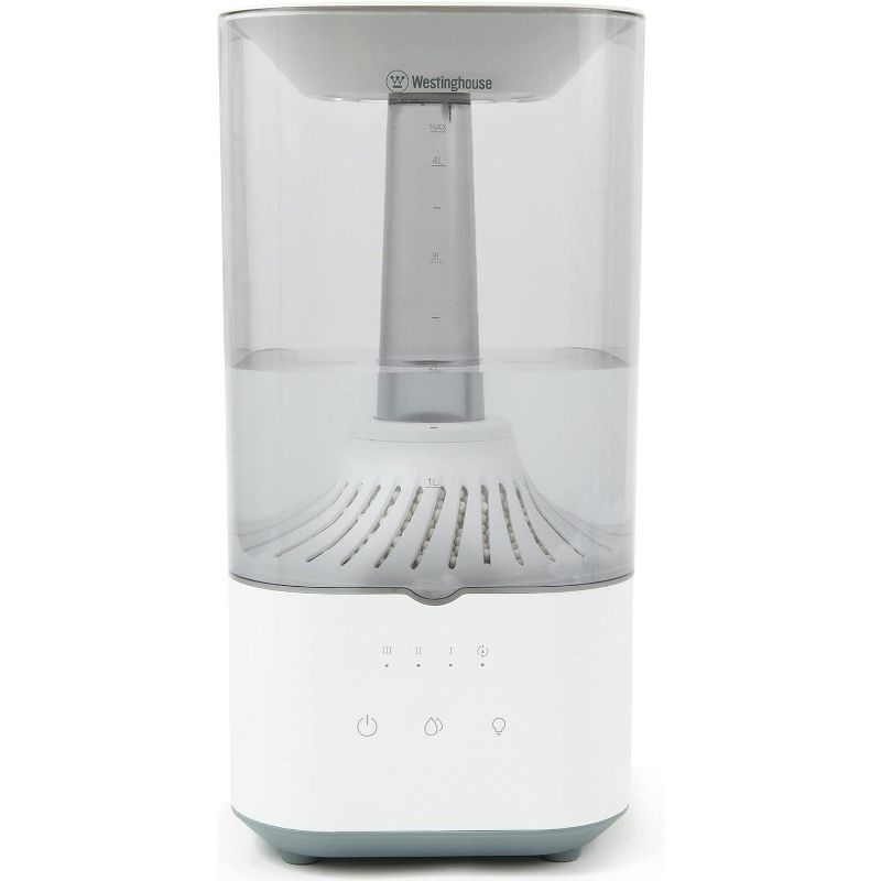 Westinghouse Ultrasonic Humidifier, 4.5L Top Fill Quiet Air Humidifier with LED Night Light and Touch Control, Adjustable Mist for Large Bedrooms