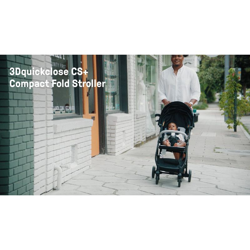 Summer by Ingenuity 3D Quick Close CS+ Compact Fold Stroller with Canopy and Large Storage Basket