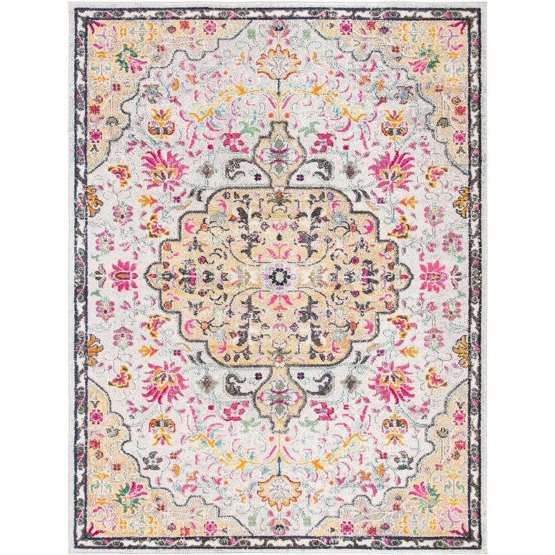 Madison MAD447 Power Loomed Indoor Area Rug - Grey/Gold - 10'x14' - Safavieh