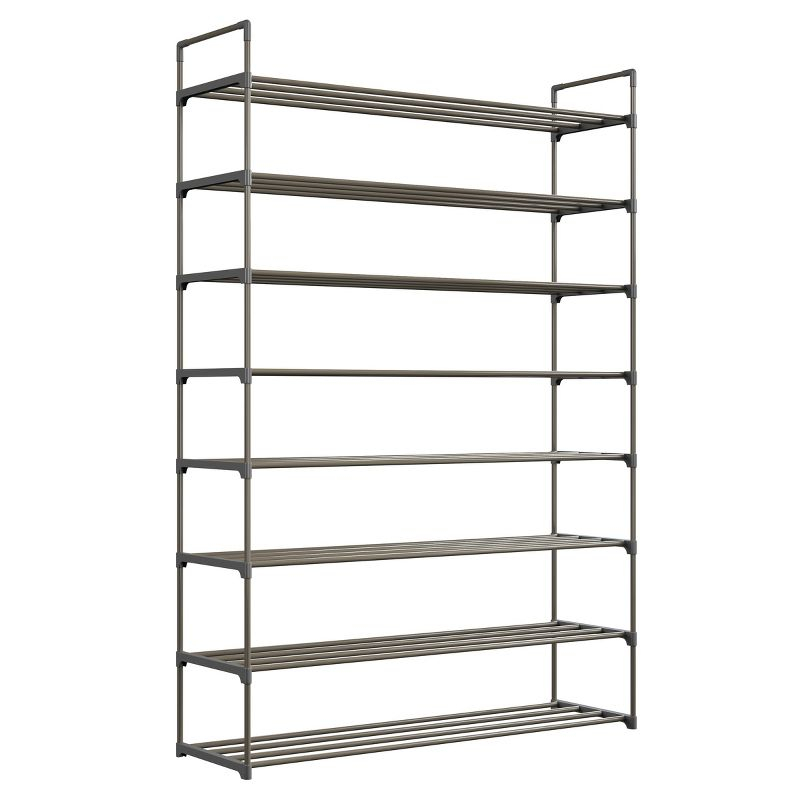 Hastings Home 8-Tier Shoe Storage Rack - Room for 48 Pairs of Shoes, 60.6" x 11.8" x 40.9"