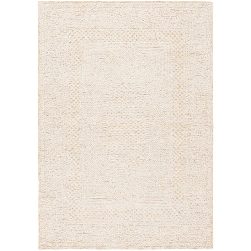 Textural TXT305 Hand Tufted Indoor Area Rug - Gold/Ivory - 4'x6' - Safavieh