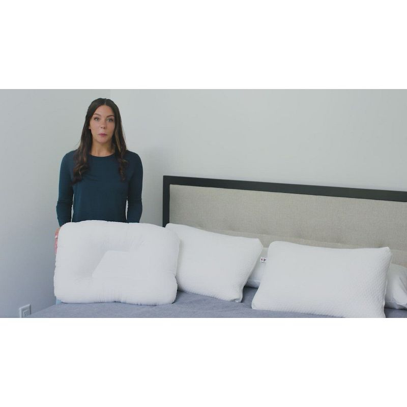 Core Products Tri-Core Cervical Support Pillow for Neck, Shoulder, and Back Pain Relief; Ergonomic Orthopedic – for Back and Side Sleepers; Assembled