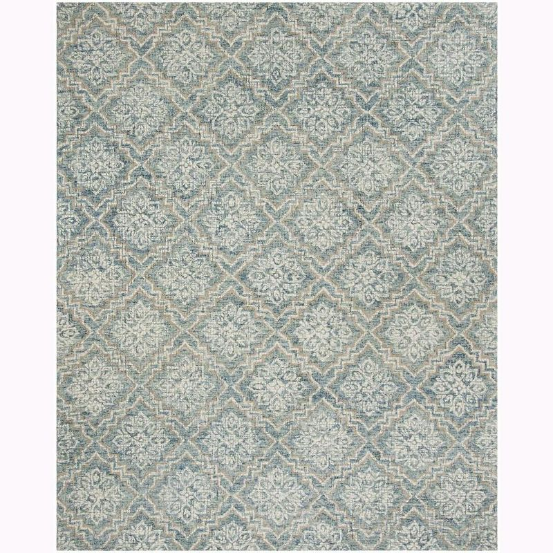 Abstract ABT201 Handmade Indoor Area Rug - Blue/Grey - 9'x12' - Safavieh