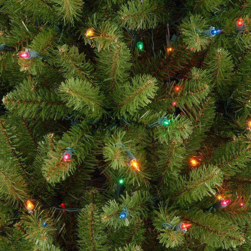 7.5' Prelit Slim Kingswood Fir Artificial Christmas Tree Multicolor Lights - National Tree Company