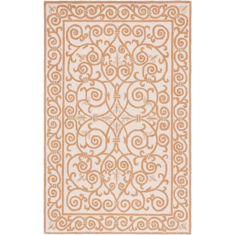 Chelsea HK11 Handmade Area Rug - 5'3"x8'3" - Ivory/Gold - Safavieh