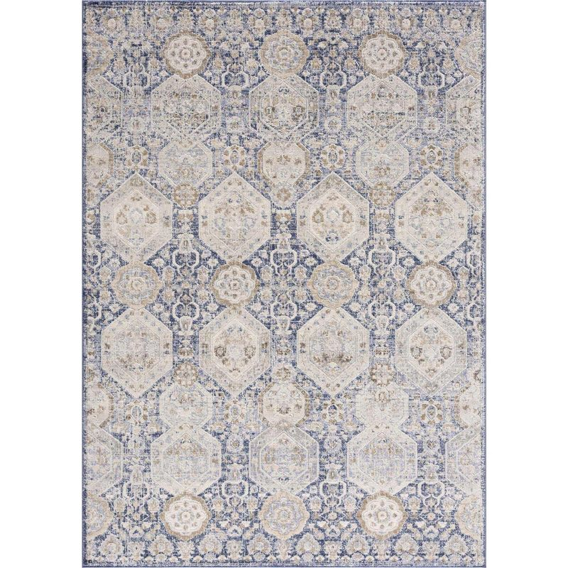 Hauteloom Rectangle Area Rug   Navy