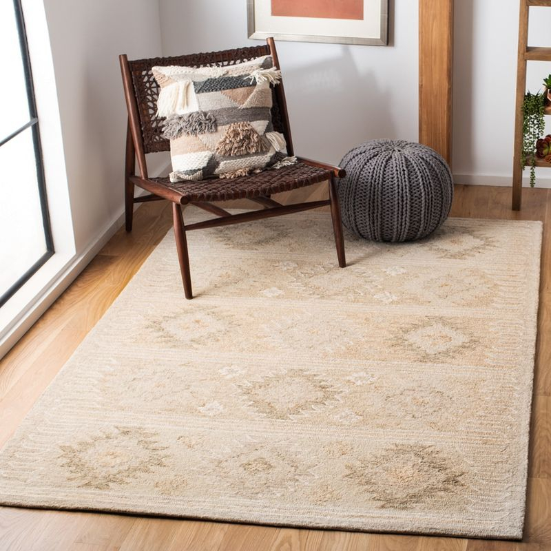 Capri CPR203 Hand Tufted Area Rug - Beige - 5'x8' - Safavieh.