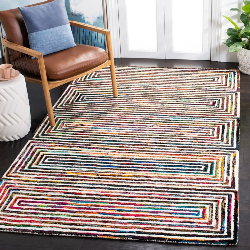 Nantucket NAN604 Hand Tufted Area Rug - Ivory - 5'x8' - Safavieh.