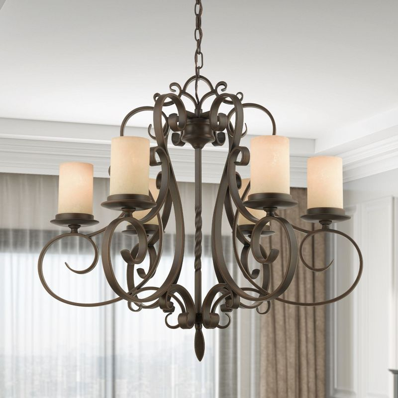Livex Lighting Millburn Manor 6 - Light Chandelier in  Imperial Bronze