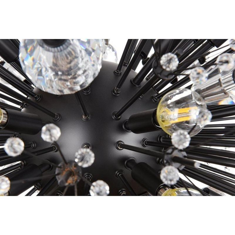 Elegant Lighting Vera 38 - Light Pendant in  Black