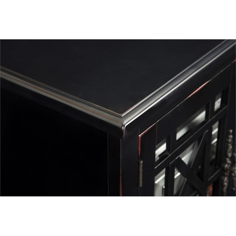 Cassandra 63" TV Stand Antique Black - Martin Svensson Home