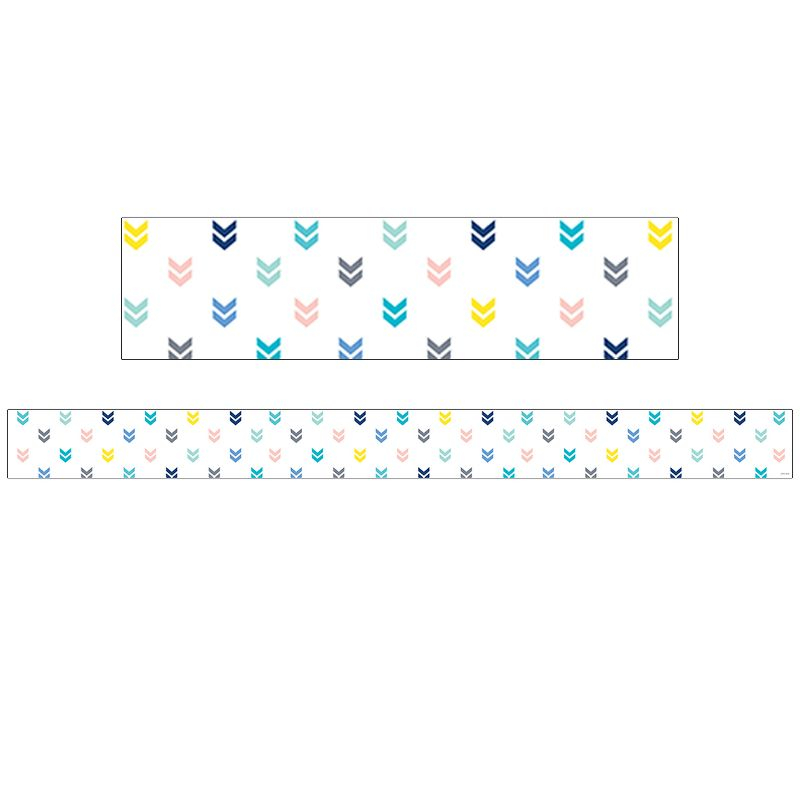 Creative Teaching Press® Calm & Cool Colorful Mini Chevrons EZ Border, 48 Feet Per Pack, 3 Packs