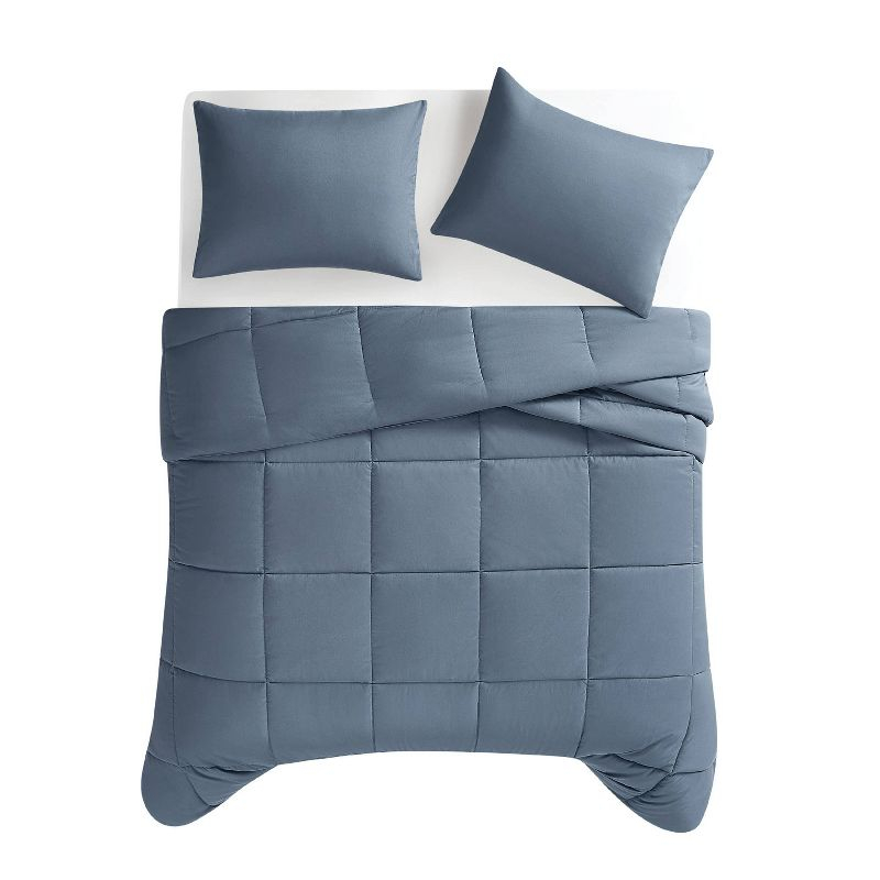 Truly Soft 2pc Twin/Twin Extra Long Comforter Set Blue