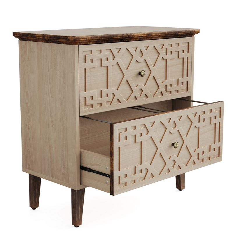 LITTLE TREE 2 Drawer Lateral File Cabinet Beige