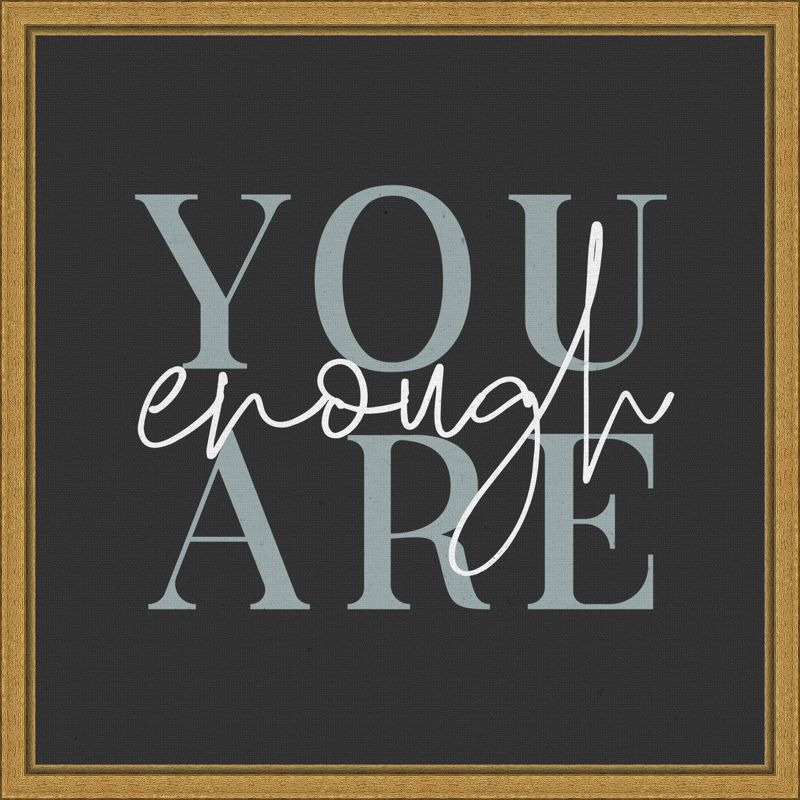 Amanti Art Daily Affirmations VI by Wild Apple Portfolio Canvas Wall Art Print Framed 16 x 16-in.