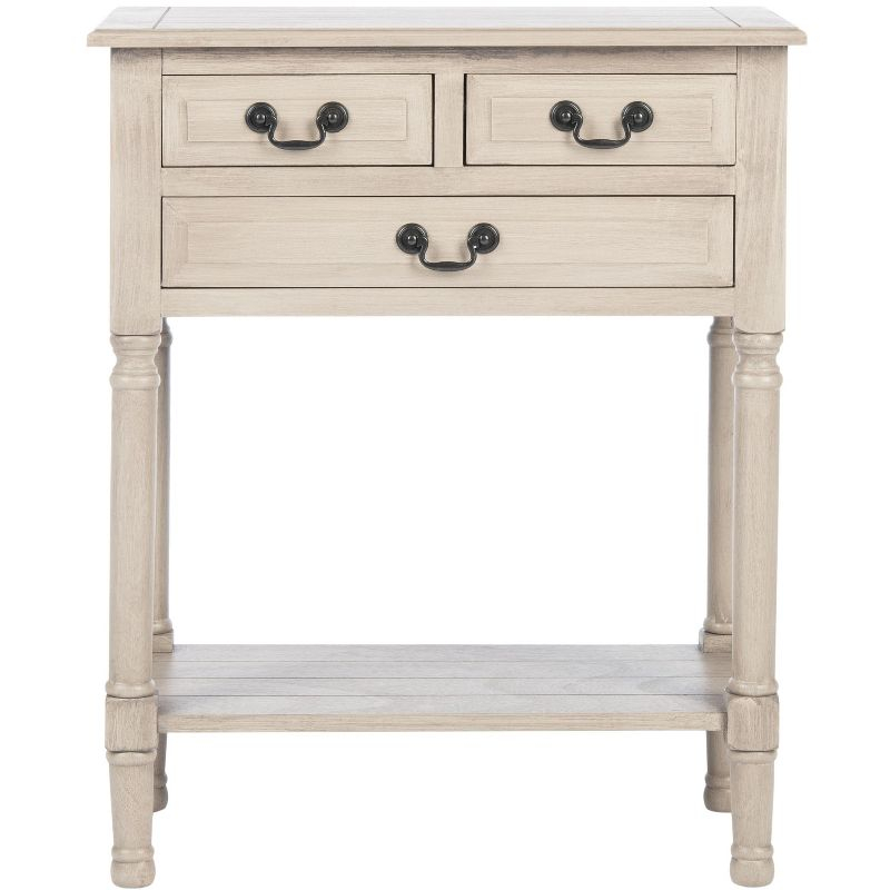 Primrose 3 Drawer Console Table - Greige - Safavieh