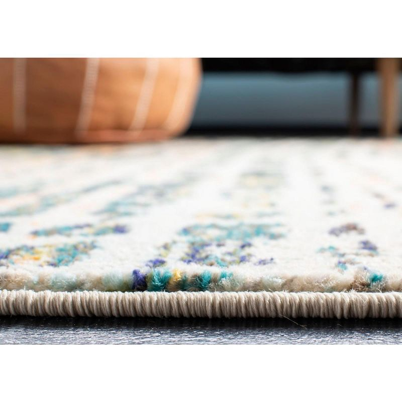 Madison MAD454 Power Loomed Indoor Area Rug - Beige/Navy - 6'7"x6'7" - Safavieh