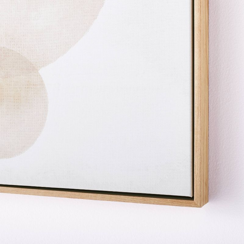 (Set of 2) 20" x 24" Abstract Shapes Framed Canvas Brown - Threshold™ designed with Studio McGee