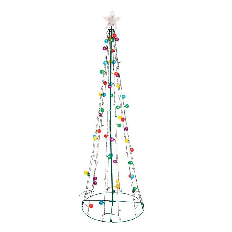 Sienna Incandescent Multi Twinkling String Tree 6.5 ft. Yard Decor