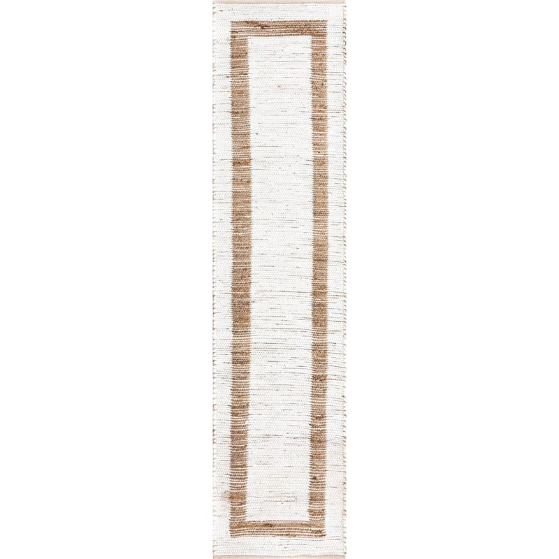 Unique Loom 2' 7 x 10' 0 Chindi Jute  Runner Rug