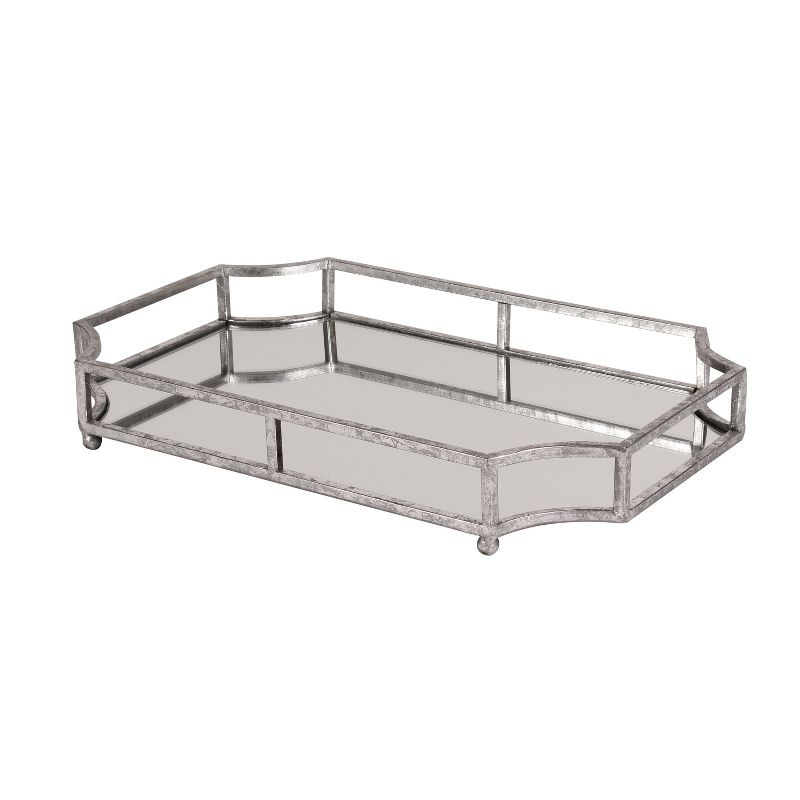 Kate and Laurel Ciel Tray, 12x18, Silver