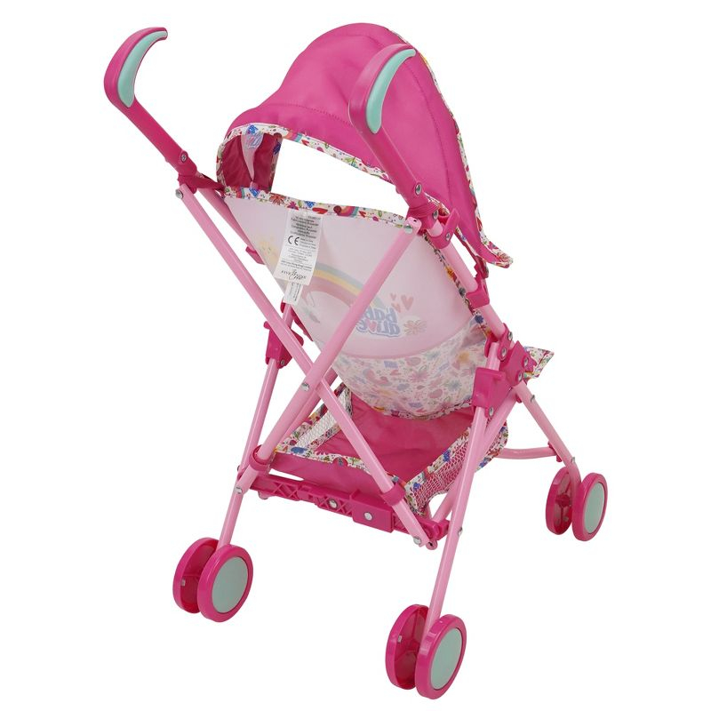 Baby Alive: Doll Stroller - Pink & Rainbow - Fits Dolls Up To 24"
