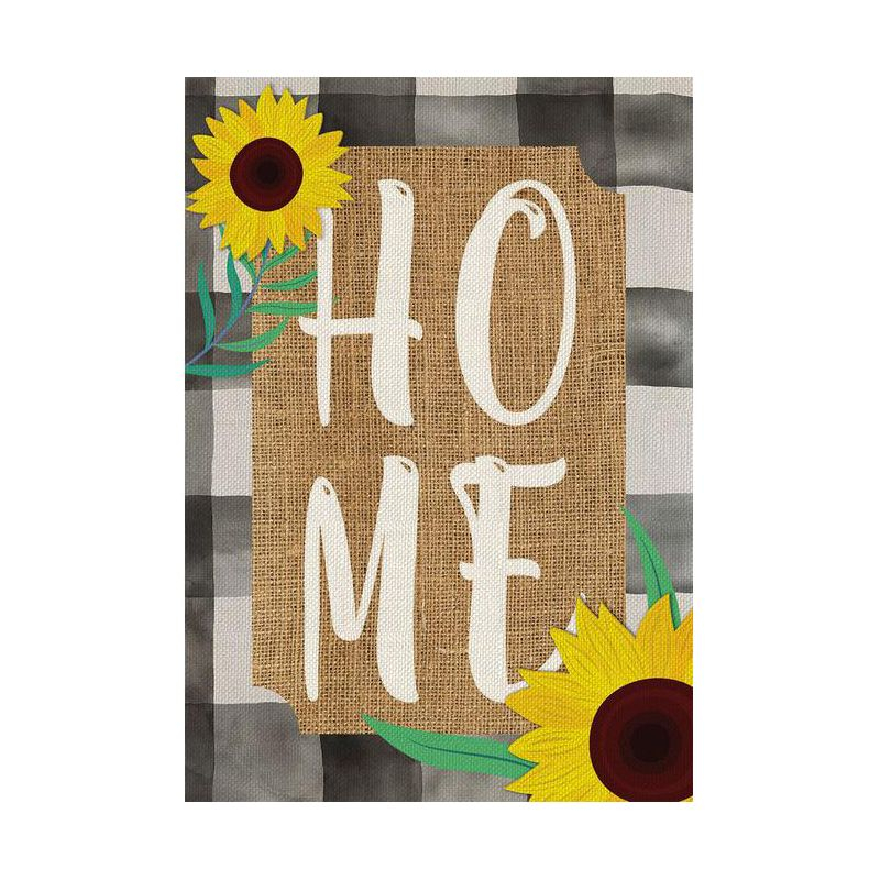 Briarwood Lane Farm House Home Summer Burlap Garden Flag Sunflowers Double-Sided 18" x 12.5"