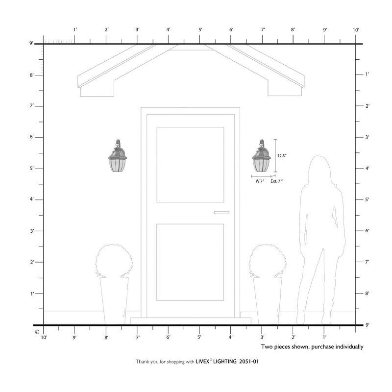 Livex Lighting Monterey 1 - Light Wall Light in  Antique Brass
