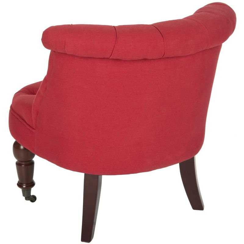 Carlin Tuffted Chair - MCR4711 - Cranberry - Safavieh