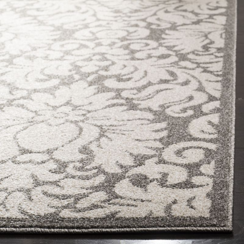 Amherst AMT427 Power Loomed Indoor Area Rug - Dark Grey/Beige - 9'x12' - Safavieh