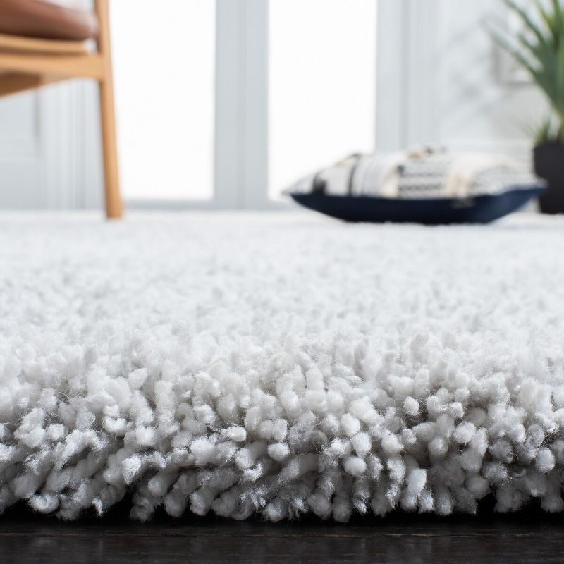 Ultimate Shag SGU211 Hand Tufted Indoor Area Rug - Silver/Ivory - 5'x8' - Safavieh.