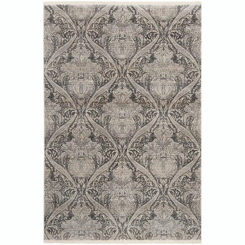 Vintage Persian VTP473 Power Loomed Indoor Area Rug - Grey/Charcoal - 4'x6' - Safavieh