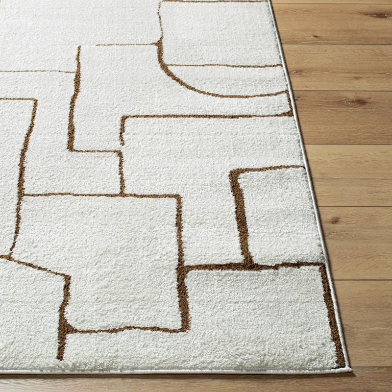 Mark & Day Kendl 2'7"x7'3" Runner Woven Indoor Area Rugs Ivory/Brown