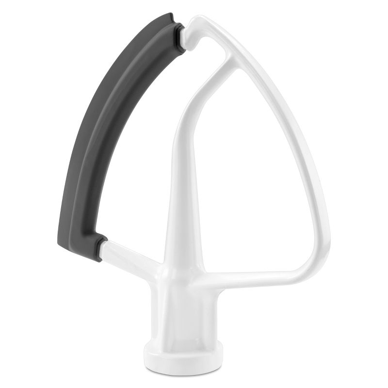 KitchenAid 5qt Tilt-Head Flex Edge Beater- KFE5T: Mixer Paddle Attachment, Dishwasher-Safe, Metal, White