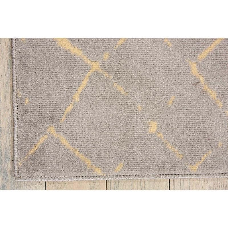 Nourison Grafix Grey Area Rug GRF04 5'3"X7'3"