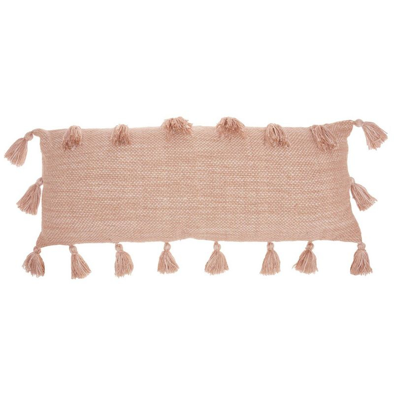 Mina Victory Lifestyles 13-in x 33-in Pink Rectangular Indoor Decorative Pillow