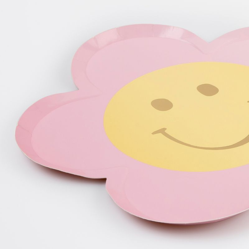 Meri Meri Happy Icons Flower Plates (Pack of 8)