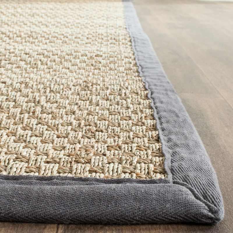 Natural Fiber NF114 Power Loomed Indoor Area Rug - Natural/Dark Grey - 9'x12' - Safavieh